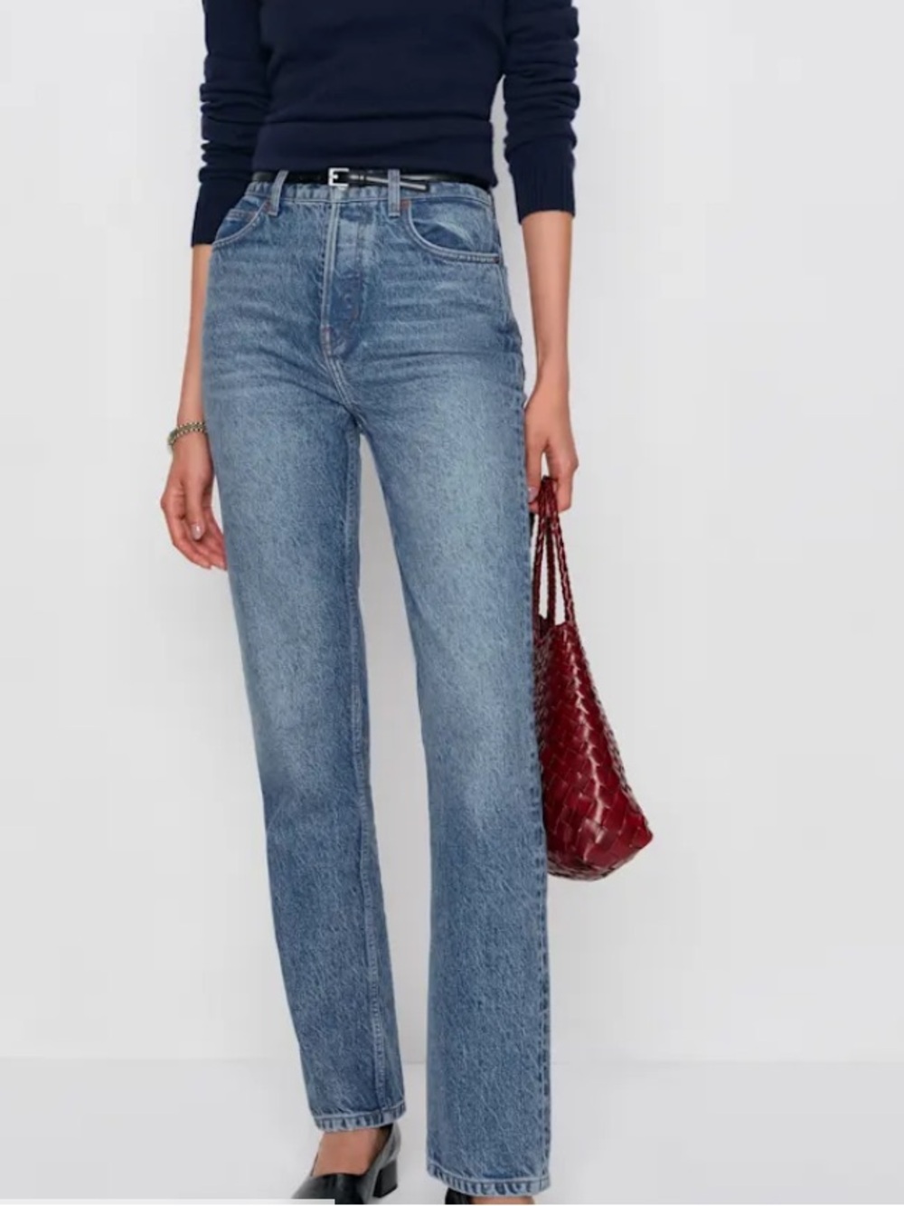 Reformation Cynthia High Rise Straight Jeans
